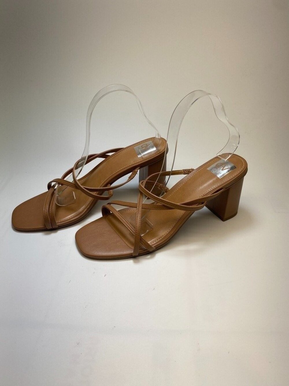 Doce Via DV Womens Patsi Brown Square Toe Strap Heel Sandal Sz 11